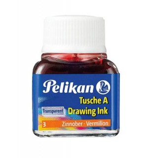 TINTA CHINA PELIKAN 10 ML VERMELHO